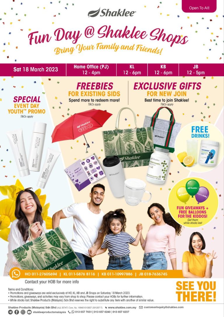 Meriahnya Shaklee Fun Day 18 Mac 2023